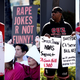 Illustration for article titled During the Newly Woke Academy Awards, These #OscarsSoComplicit Activists Protested Statutes of Limitations for Rape